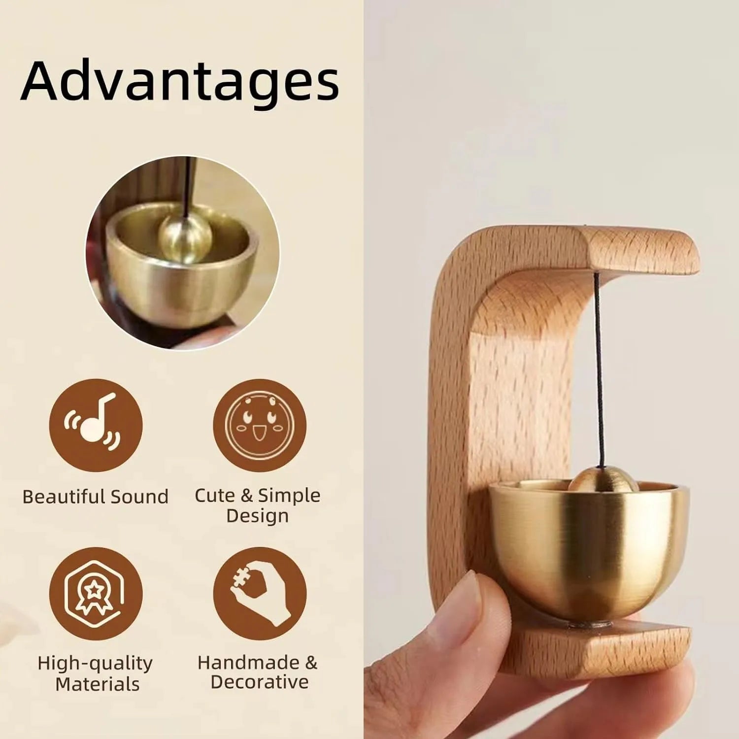 ChimeCraft™ Wooden Door Chime