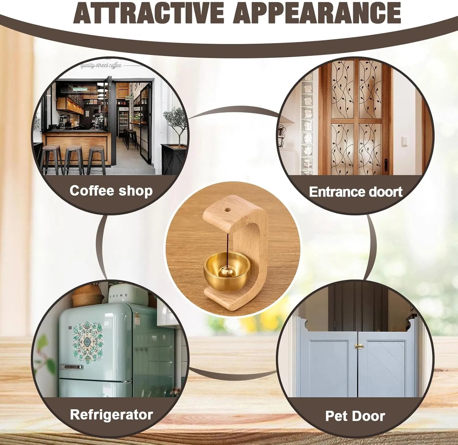 ChimeCraft™ Wooden Door Chime